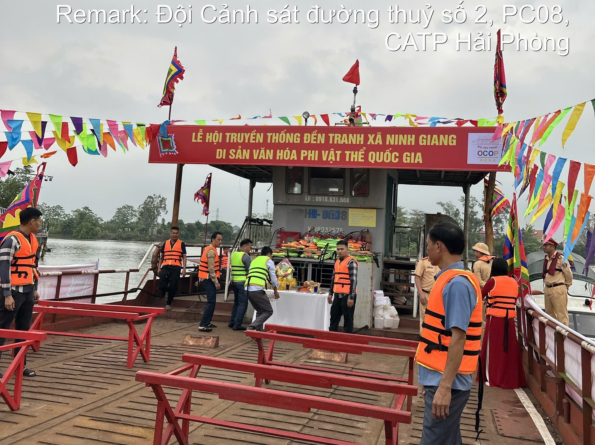 Đội Cảnh sát đường thủy số 2: Bảo đảm trật tự an toàn giao thông đường thủy phục vụ Lễ hội Đền Tranh năm 2026